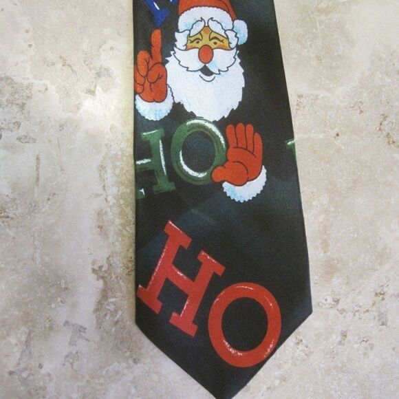 š¹MensāNecktieāChristmasĀ SantaāClausāTie - Picture 3 of 3